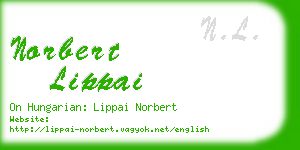 norbert lippai business card